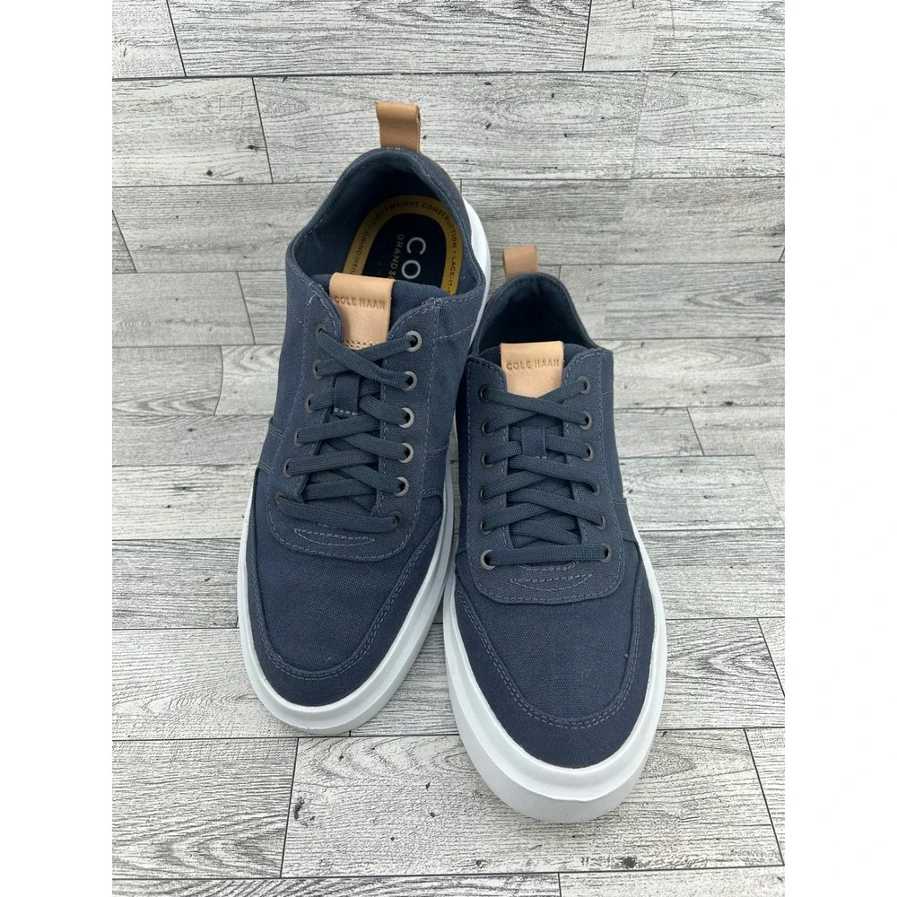 Cole Haan GrandPro Rally Canvas Court Sneakers Navy Blue Men Sz 8M C34716